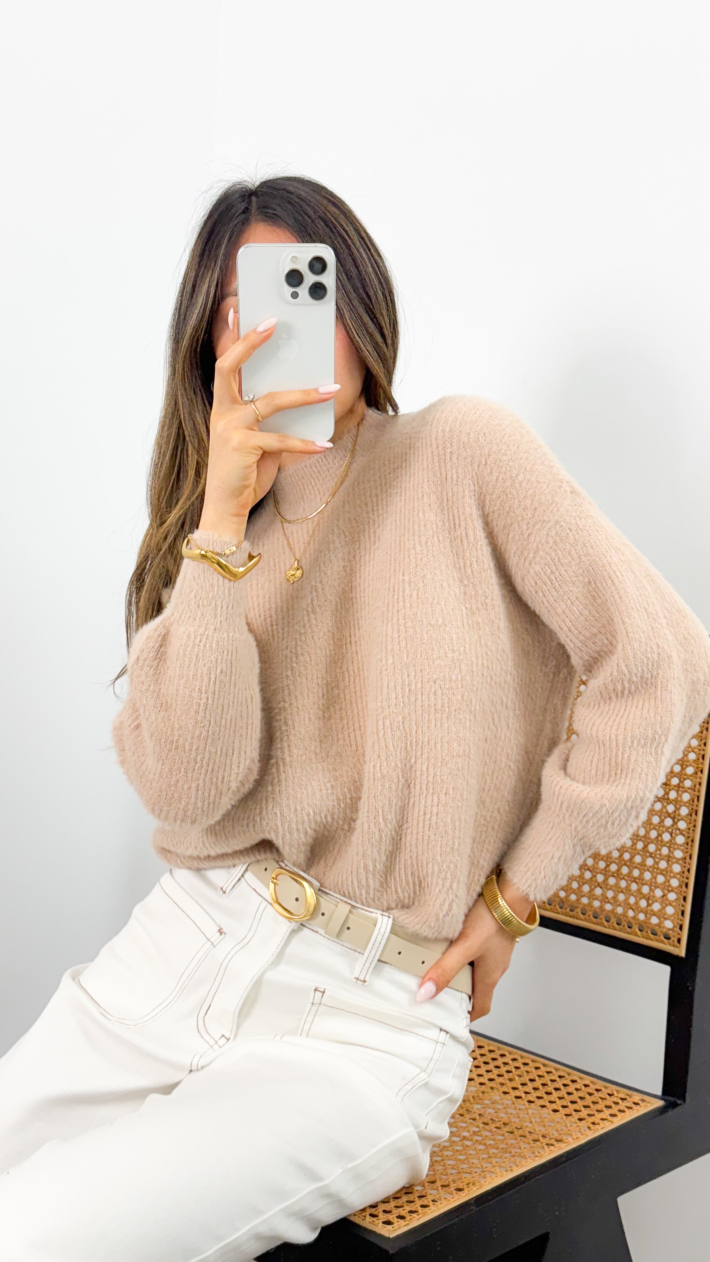 SERENA KNIT - LATTE