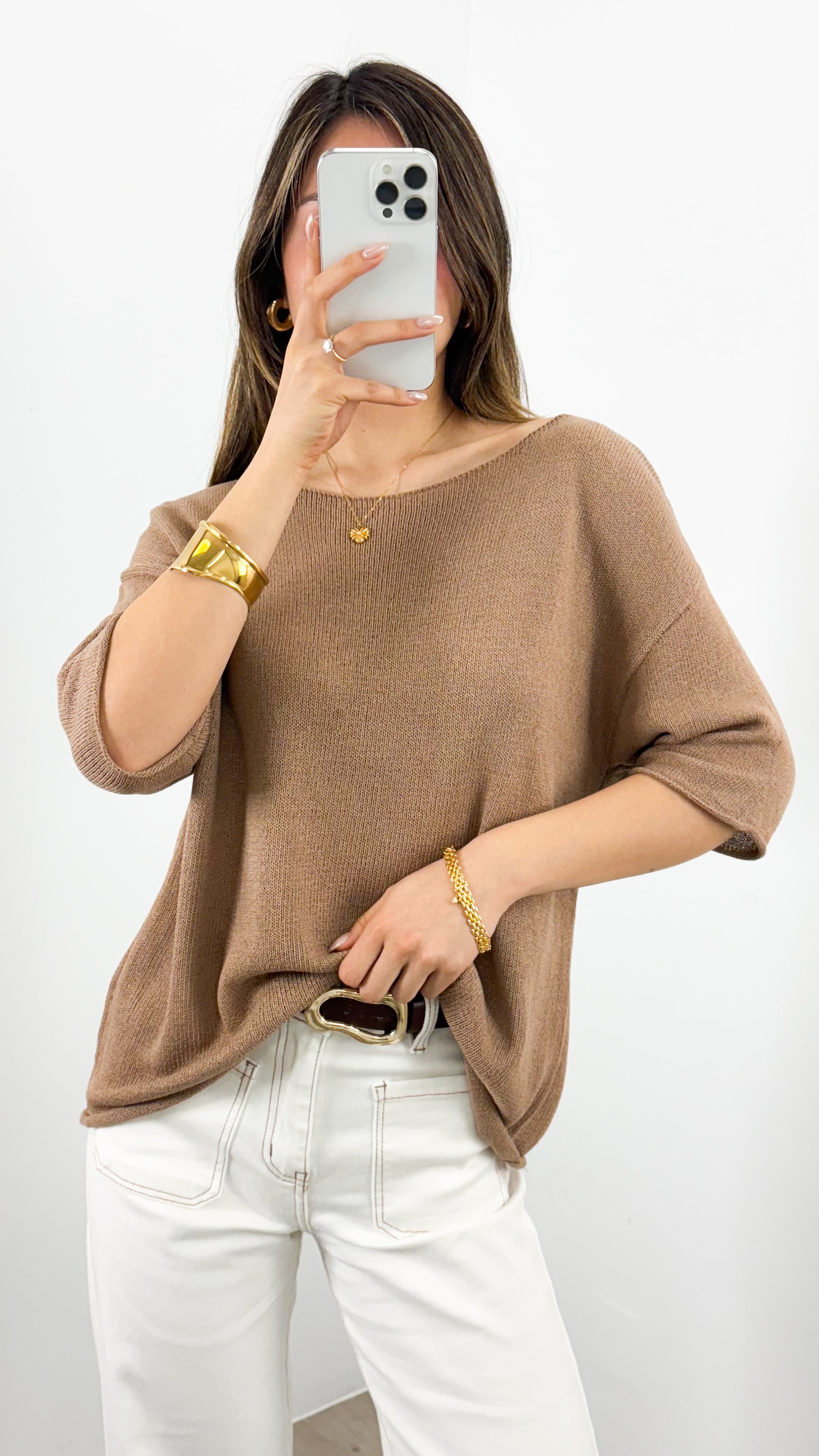 GIANNA TOP - MOCHA